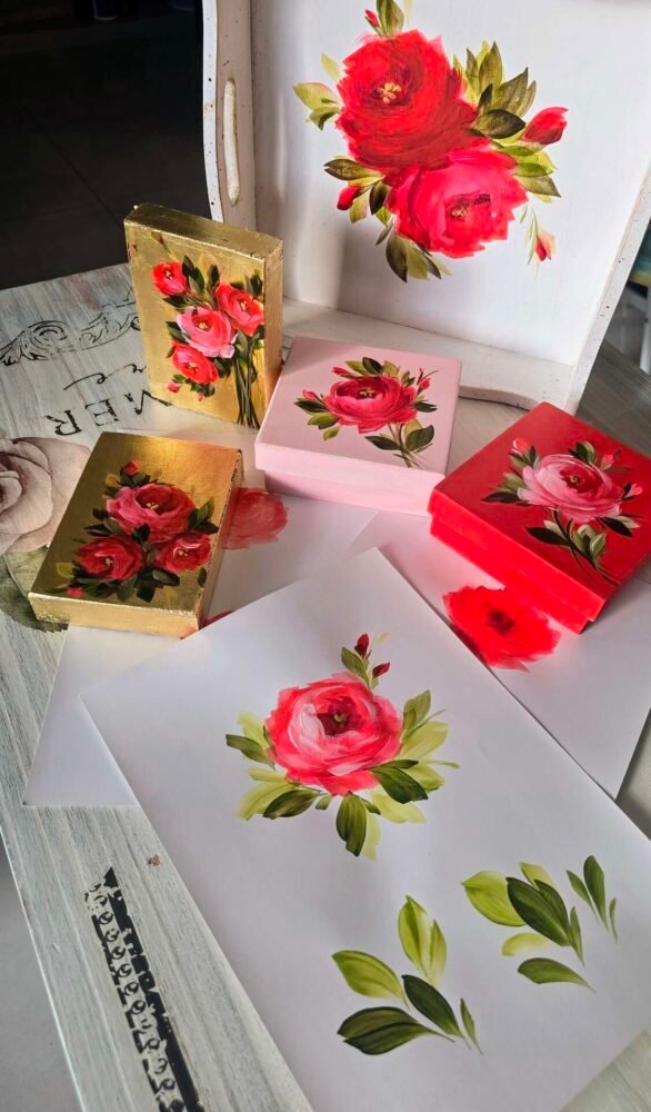 Rosa roja terminada