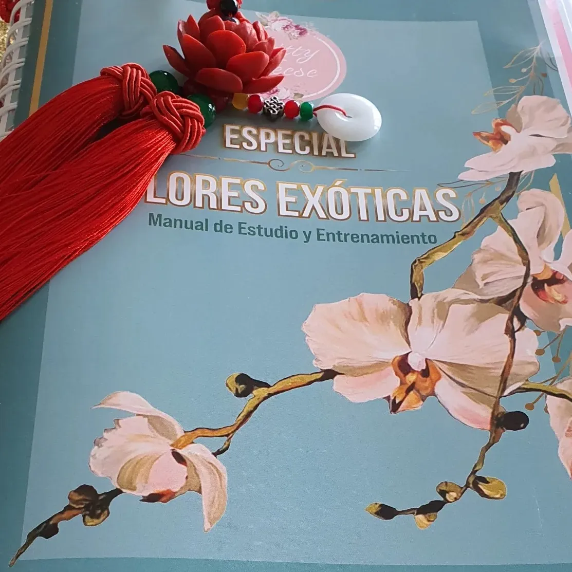 libro de pintura flores exoticas