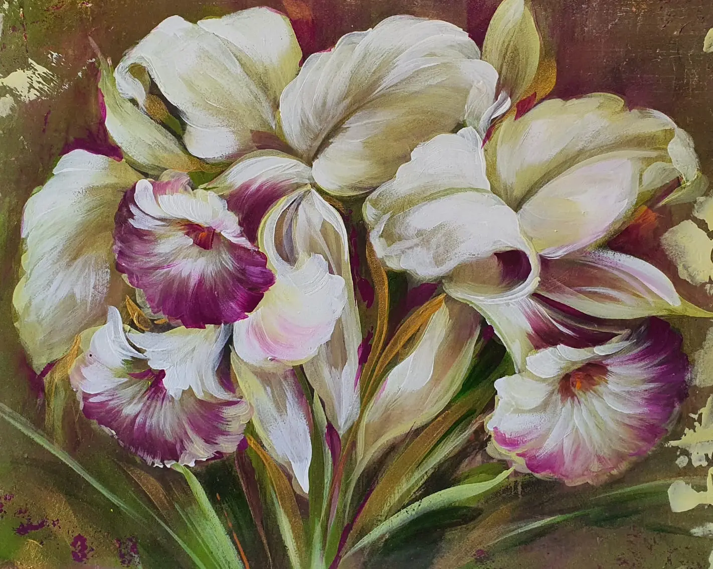 curso de pintura de flores exóticas