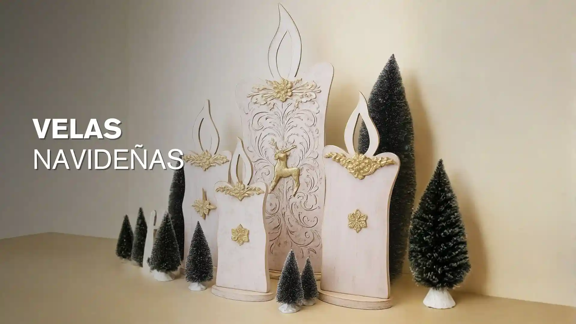 kit de navidad velas navideñas