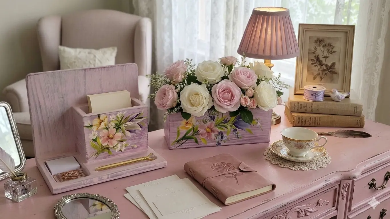 Organizador Mueblecito Floral