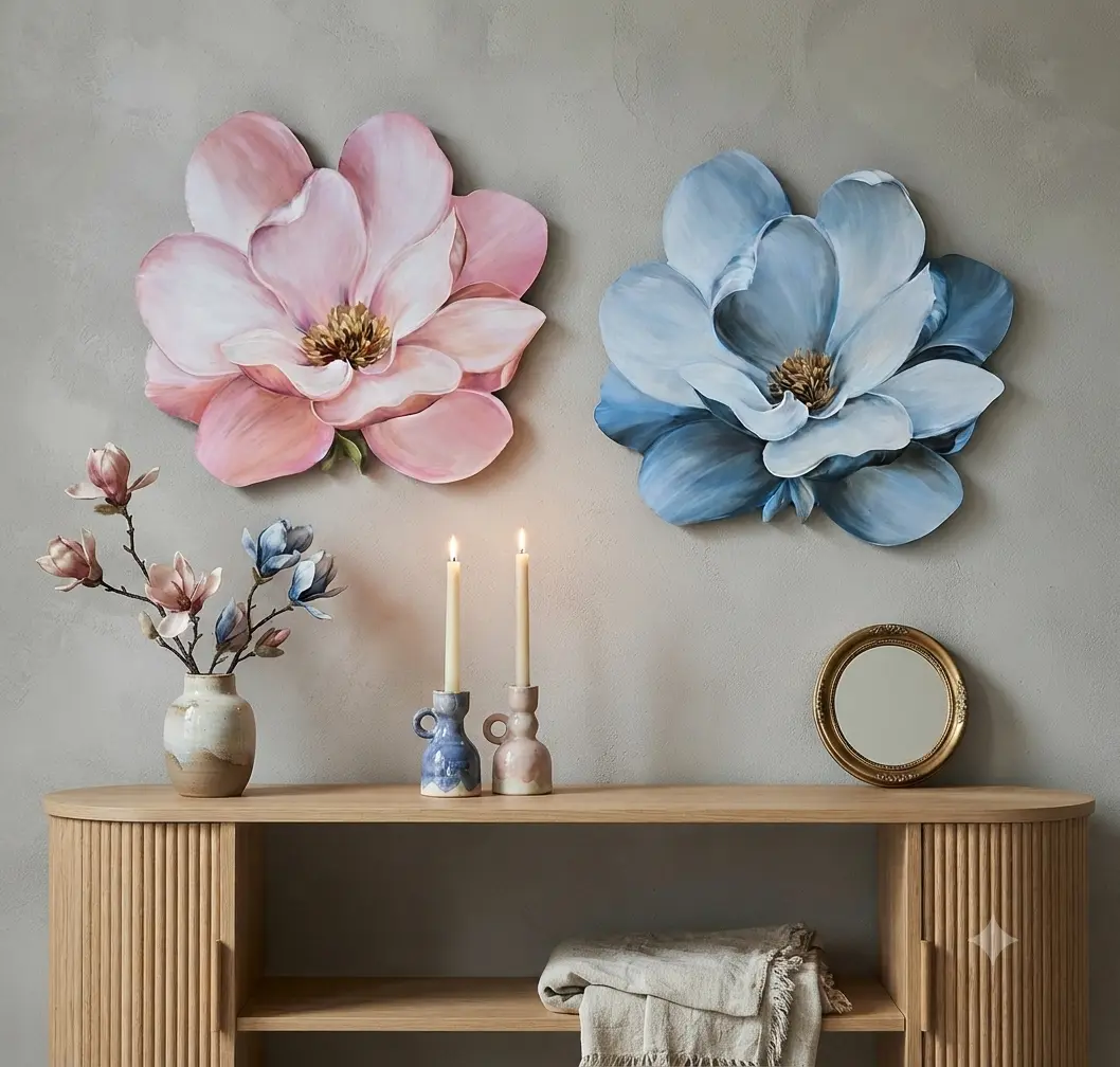 Clase bonus de regalo: Magnolia en rosa y celeste